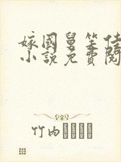 嫁国舅笑佳人的小说免费阅读