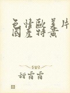 色情欧美片午夜国产特黄