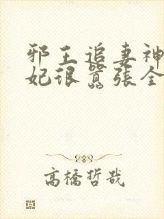 邪王追妻神医狂妃很嚣张全文免费