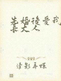 先婚后爱我的市长大人