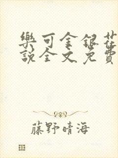 乐可金银花露小说全文免费阅读