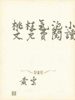 桃枝气泡小说全文免费阅读