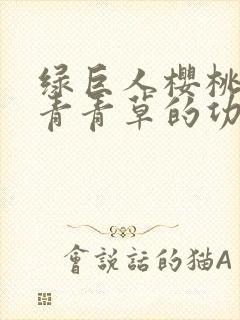 绿巨人樱桃荔枝青青草的功效