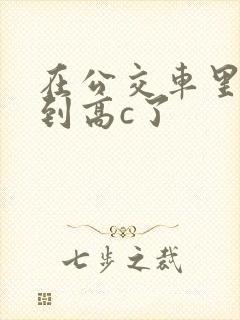 在公交车里c弄到高c了