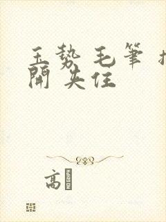 玉势 毛笔 撑开 夹住