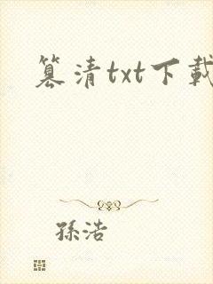 篡清txt下载