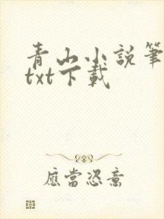 青山小说笔趣阁txt下载