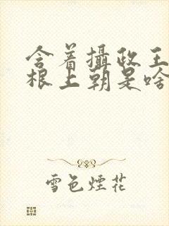 含着摄政王的紫根上朝是啥小说