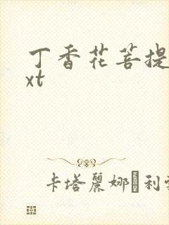 丁香花菩提树txt