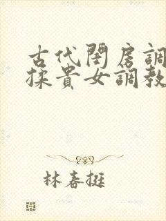 古代闺房调教h揉贵女调教记