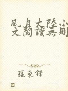 风月大陆小说全文阅读无删减