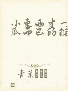 小东西才一根黄瓜而已的推荐书