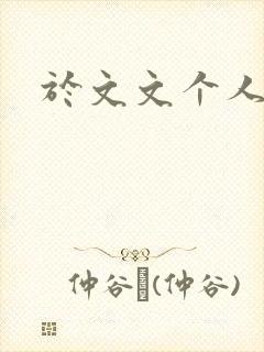 于文文个人简历