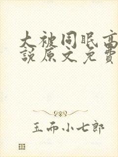 大被同眠高粱小说原文免费阅读