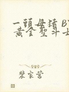 一头母猪 BY 黄金圣斗士