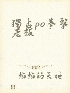 独占po拳击馆老板