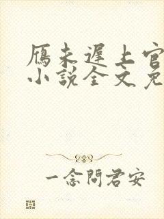 雁未迟上官穿越小说全文免费阅读