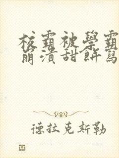 校霸被学霸玩到崩溃甜饼写手