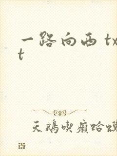 一路向西 txt