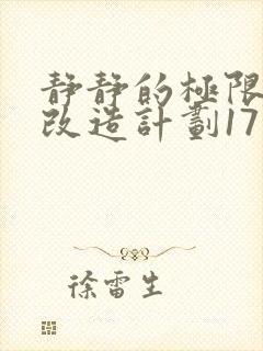 静静的极限自我改造计划17