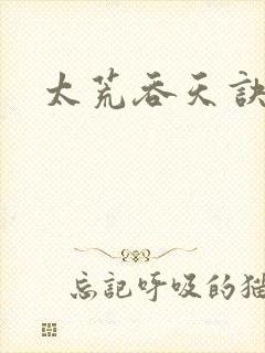 太荒吞天诀小说