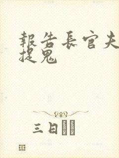 报告长官夫人在捉鬼