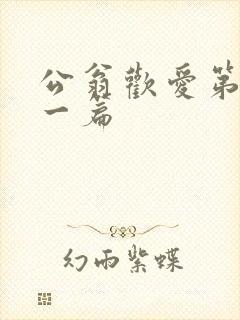 公翁欢爱第三十一篇