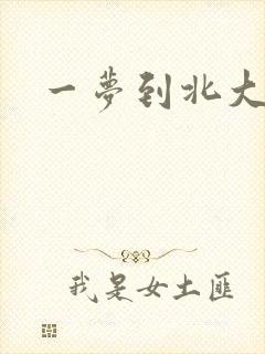 一梦到北大