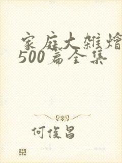 家庭大杂烩小说500篇全集