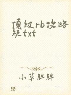 顶级rb攻略系统txt