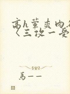 高h荤爽肉欲文〈三攻一受