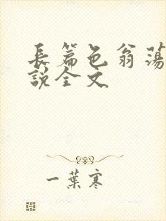 长篇色翁荡熄小说全文