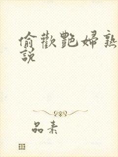 偷欢艳妇熟女小说