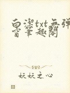 白洁txt无弹窗笔趣阁