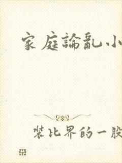 家庭论乱小说