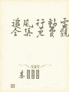 追风行动电视剧全集免费观看