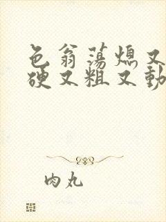 色翁荡熄又大又硬又粗又动态图