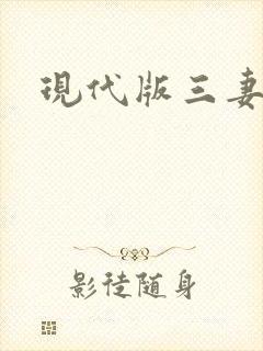 现代版三妻四妾