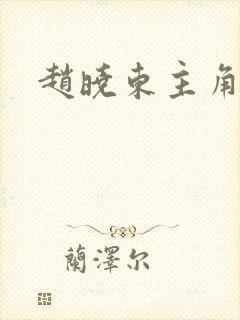 赵晓东主角小说