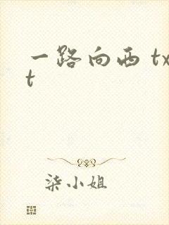 一路向西 txt