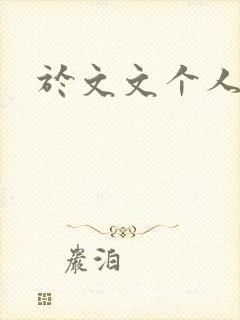 于文文个人简历