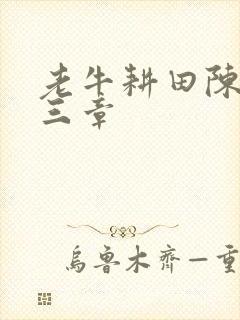 老牛耕田陈雪第三章