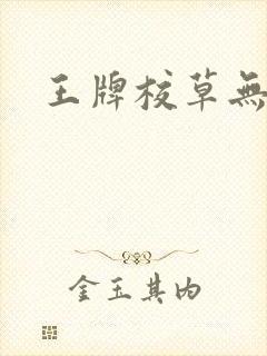 王牌校草无限爱封面