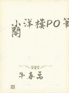 小洋楼PO笔趣阁