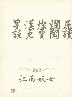 星汉灿烂原著小说免费阅读