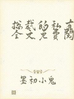 总裁的私有宝贝全文免费阅读