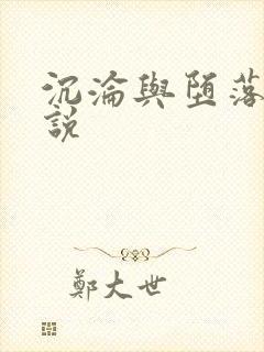 沉沦与堕落的小说