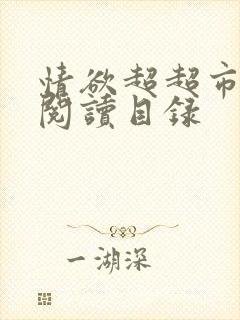 情欲超超市二全阅读目录