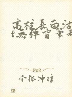 高校长白沽txt无弹窗笔趣阁