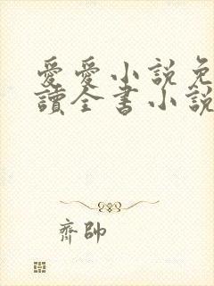 爱爱小说免费阅读全书小说乡村